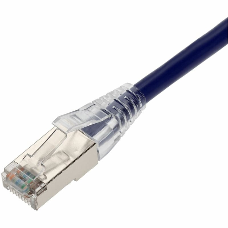 AddOn 25ft Purple CAT 6A Shielded PVC Ethernet Cable Snagless Bubble Boot RJ-45 M/M - Thumbnail 2