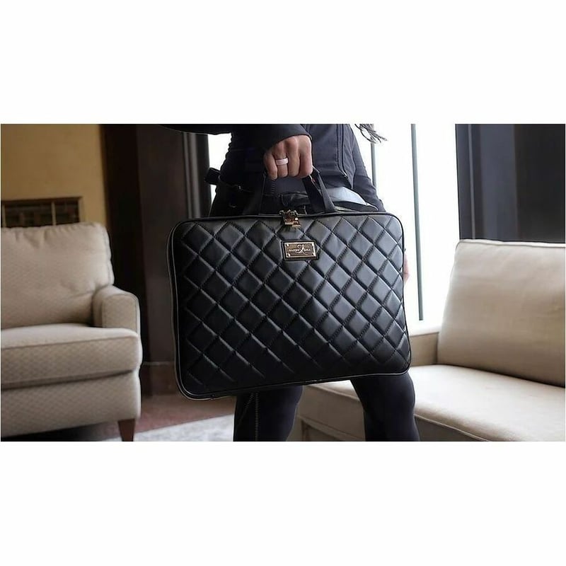 SANDY LISA ST. TROPEZ QUILTED CARRYING CASE (SLEEVE) FOR 14IN LAPTOP & COMPARTME - Thumbnail 5