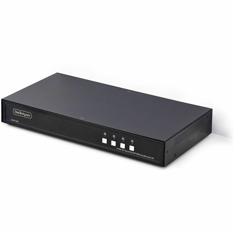 SECURE 4-PORT DISPLAYPORT KVM NIAP 4.0 CAC US BUILT - Thumbnail 1