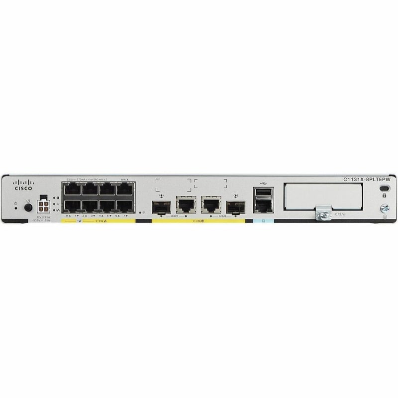 ISR11008PDUALGESFPROUTERPLUGGABLESMS/GPSQWIFI REMANUFACTURED - Thumbnail 1
