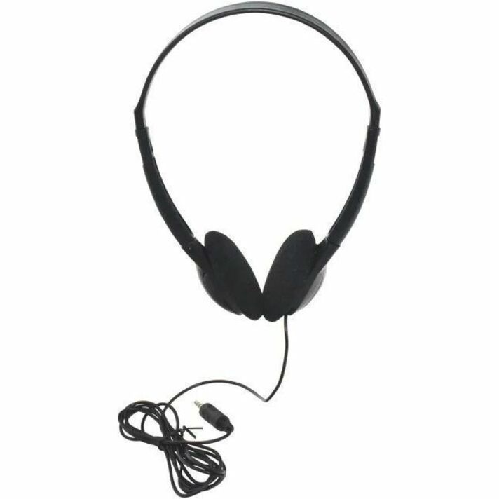 CALIFONE LIGHTWEIGHT STEREO HEADPHONE DUAL WIRED 3.5MM BLACK - Thumbnail 2