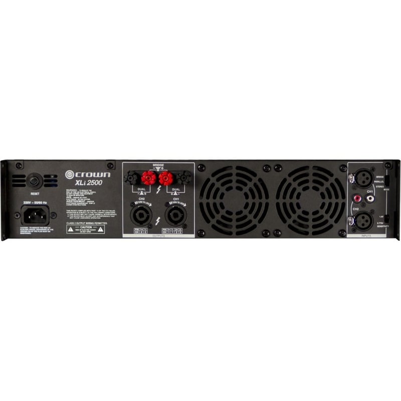 Crown 2500 Amplifier - 1000 W RMS - 2 Channel - Dark Gray - Thumbnail 2
