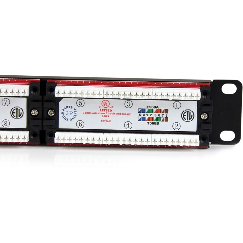 StarTech.com 24 Port 1U Rackmount Cat 6 110 Patch Panel - Thumbnail 4