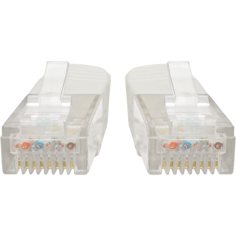 Eaton Tripp Lite Series Cat6 Gigabit Molded (UTP) Ethernet Cable (RJ45 M/M), PoE, White, 2 ft. (0.61 m) - Thumbnail 2