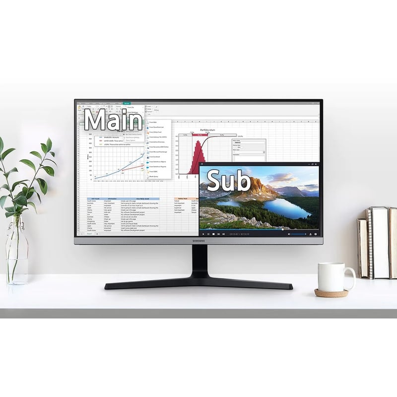 Samsung U28R550UQN 28" Class 4K UHD LCD Monitor - 16:9 - Dark Blue Gray