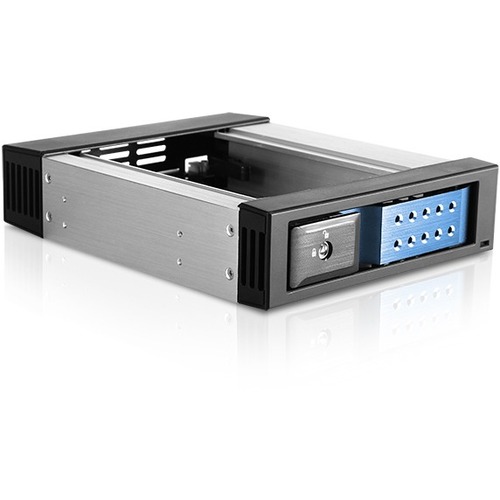 iStarUSA BPN-DE110HD Drive Bay Adapter for 5.25" - Serial ATA/600 Host Interface Internal - Black, Blue - Thumbnail 1