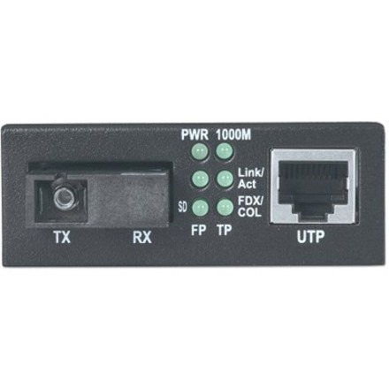 GIGABIT ETHERNET WDM BI-DIRECTIONAL SINGLE MODE MEDIA CONVERTER, 10/100/1000BASE - Thumbnail 3
