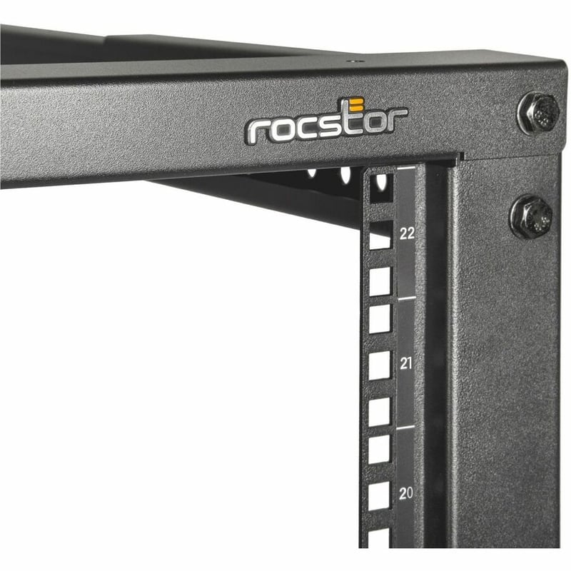 22U OPEN FRAME RACK- BLACK SOLIDRACK 42U OPEN FRAME 4-POST ADJ - Thumbnail 2