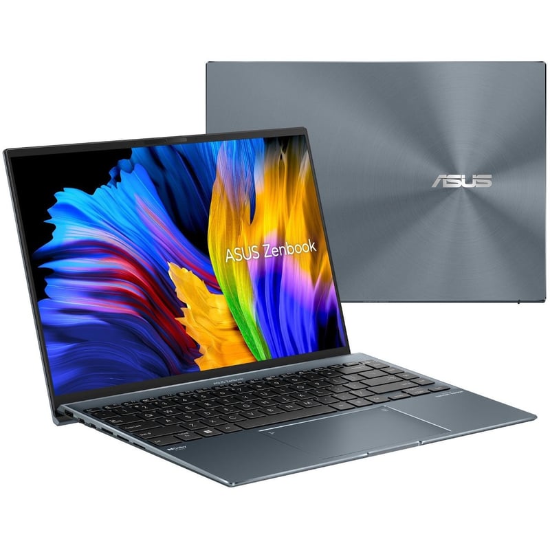 Asus Zenbook 14X OLED UX5401 UX5401ZA-PS74 14" Notebook - WQXGA - Intel Core i7 12th Gen i7-12700H - 16 GB - 1 TB SSD - Pine Gray - Thumbnail 1