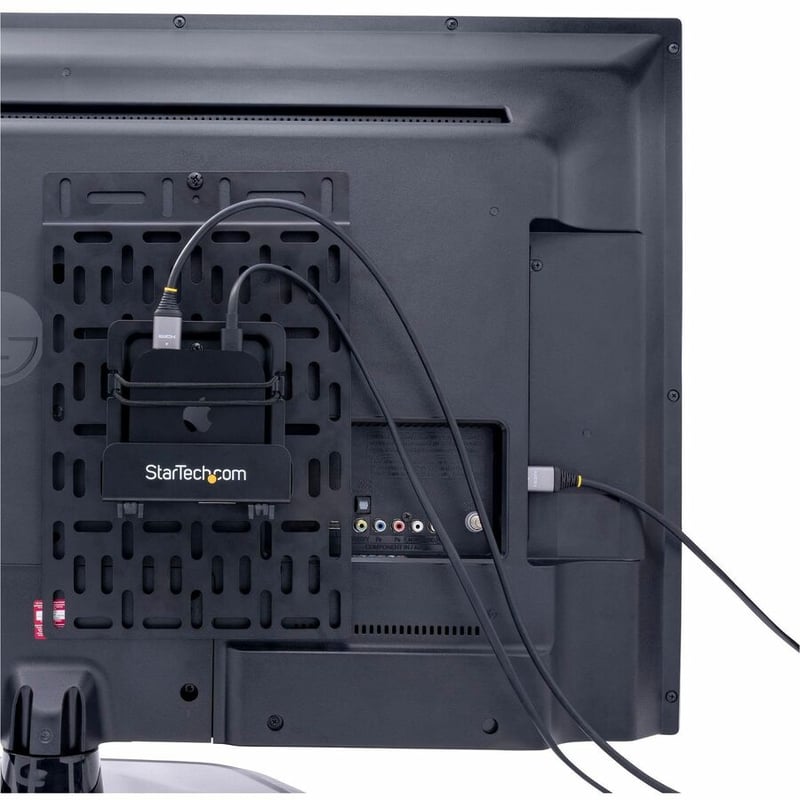 StarTech.com Universal TV Accessory Mount - Adjustable Behind TV or Wall Mount - Media Players/Router/AV Extenders/Apple TV - 11lb (5kg) - Thumbnail 3