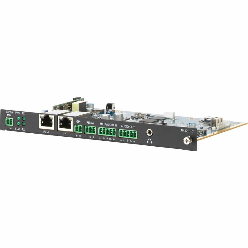 Harman NMX-ATC-N4321D-C Audio-over-IP Transceiver Card with Dante and AES67 - Thumbnail 1