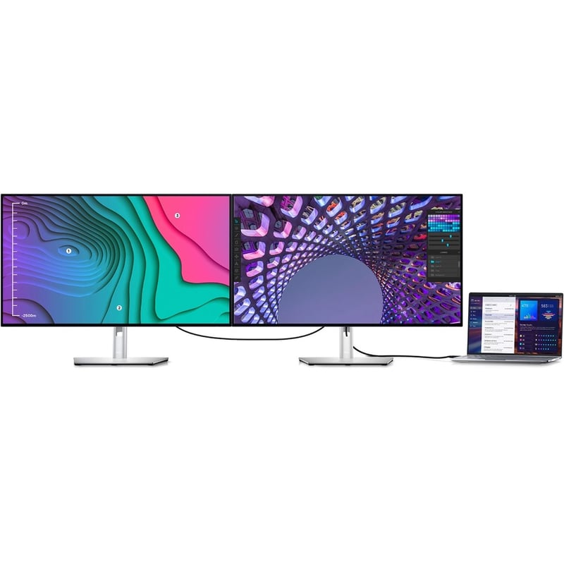 Dell UltraSharp U3223QE 32" Class 4K UHD LCD Monitor - 16:9 - Black, Silver - Thumbnail 4