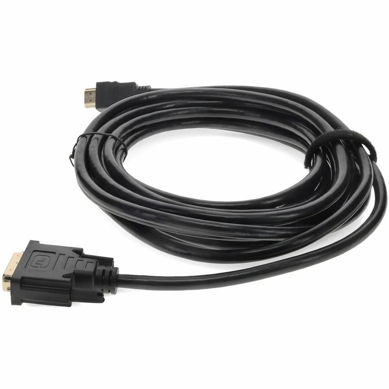 12ft HDMI 1.3 Male to DVI-D Dual Link (24+1 pin) Male Black Cable For Resolution Up to 2560x1600 (WQXGA) - Thumbnail 2