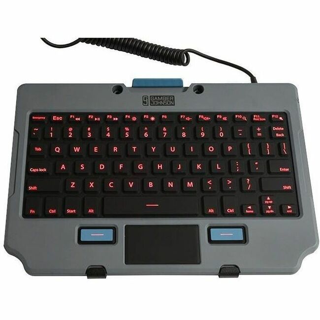 Gamber-Johnson Rugged Lite Backlit Keyboard - Thumbnail 1