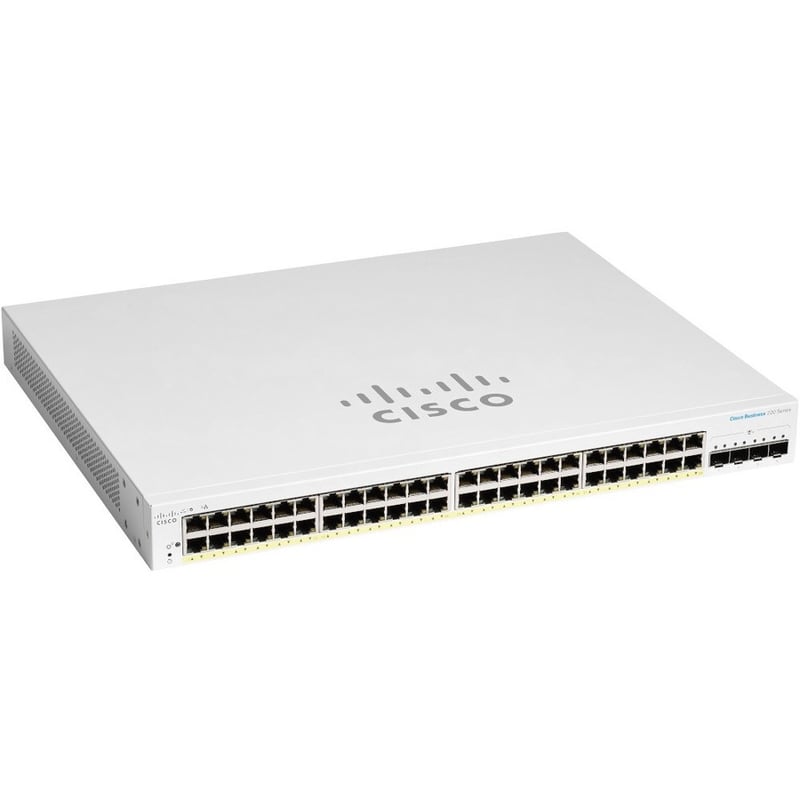 CBS220 SMART 48-PORT GE, 4X10G SFP+ REMANUFACTURED - Thumbnail 2