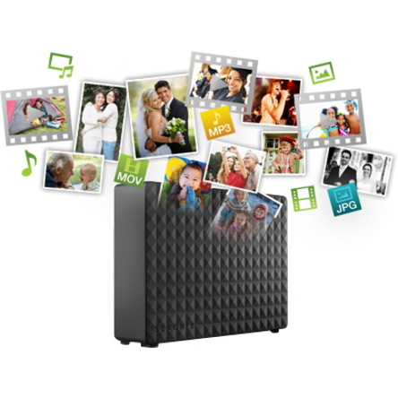 SEAGATE EXPANSION 6TB DESKTOP HARD DRIVE 3.5 EXTERNAL BLACK USB - Thumbnail 4
