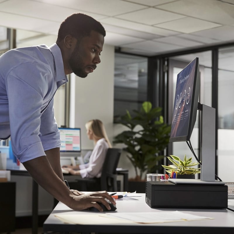 HP Business Desktop Pro SFF 400 G9 Desktop Computer - Intel Core i3 12th Gen i3-12100 - 8 GB RAM DDR4 SDRAM - 256 GB SSD - Small Form Factor - Thumbnail 4