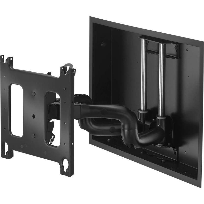 Chief Large Low-Profile In-Wall 22" Extension Monitor Arm Wall Mount - For Displays 42-86" - Black