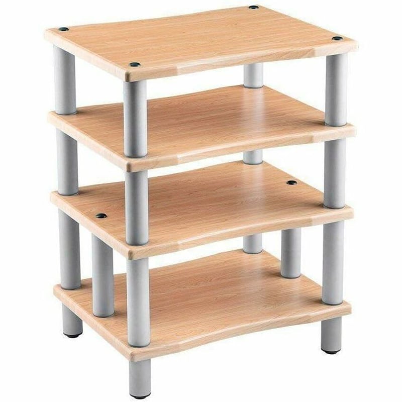 MONOLITH BY MONOPRICE 4 TIER AUDIO STAND XL MAPLE - Thumbnail 5