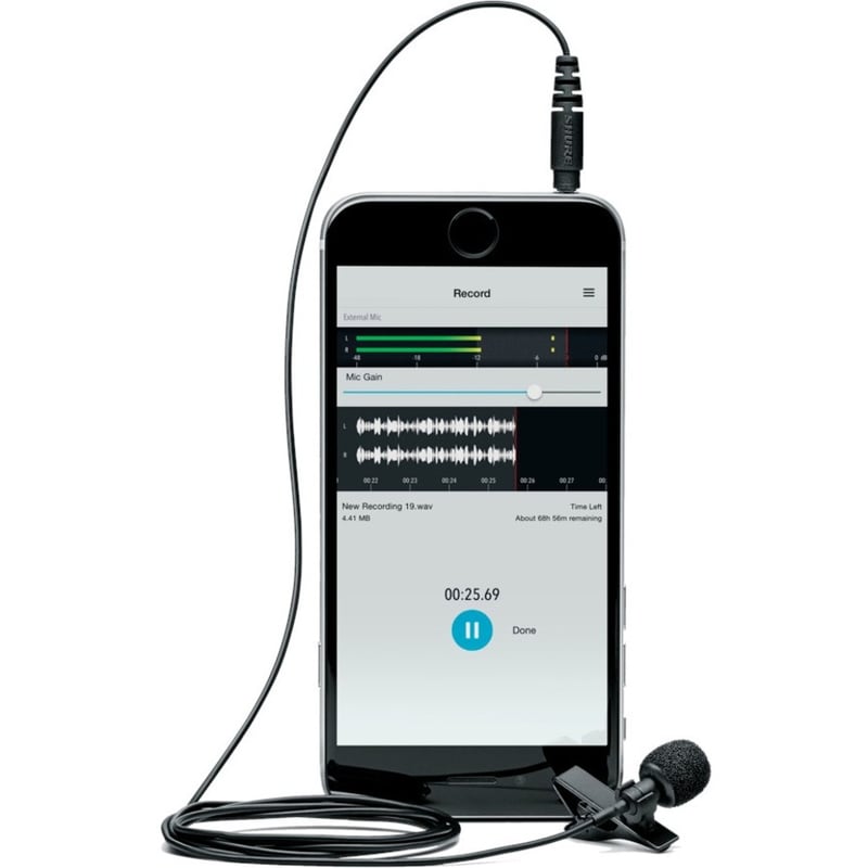 Shure MOTIV MVL-3.5MM Wired Condenser Microphone - Thumbnail 3