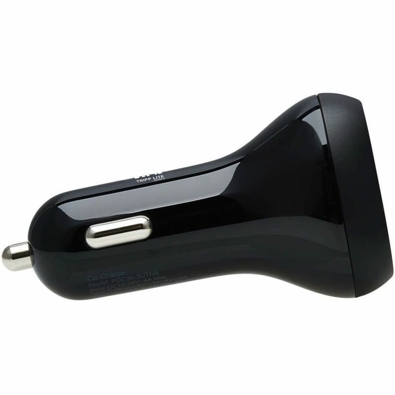 Tripp Lite by Eaton 3-Port USB Car Charger 36W Max - USB-C PD 3.0 Up to 18W 2 USB-A QC 3.0 Up to 36W - Thumbnail 3