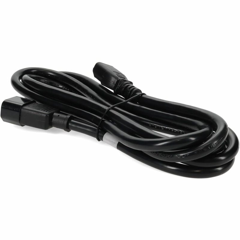 AddOn 4ft C13 Female to C14 Male 14AWG 100-250V at 15A Black Power Cable - Thumbnail 3