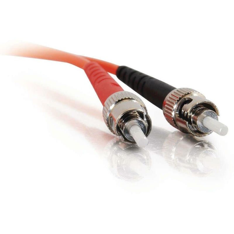 C2G-1m ST-ST 62.5/125 OM1 Duplex Multimode PVC Fiber Optic Cable (LSZH) - Orange - Thumbnail 3