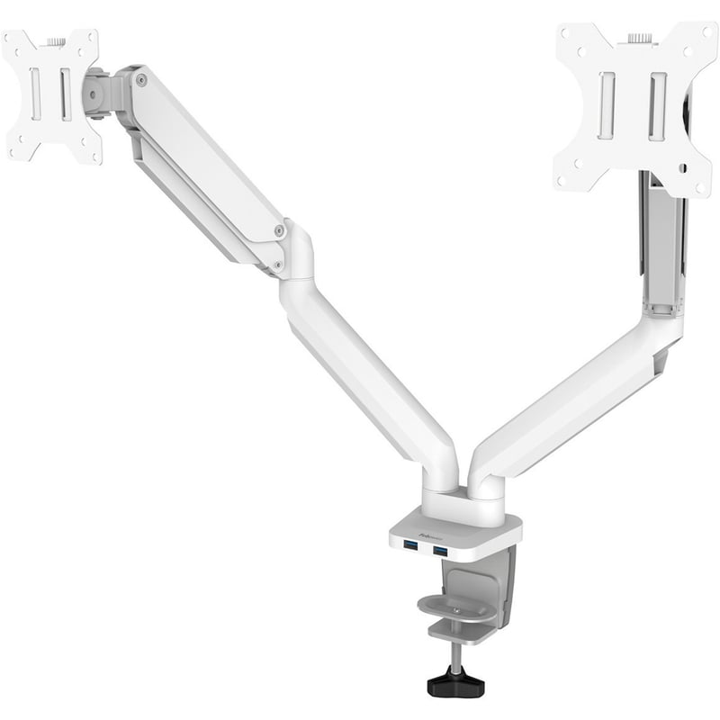 Fellowes Platinum Series Dual Monitor Arm - White - Thumbnail 1