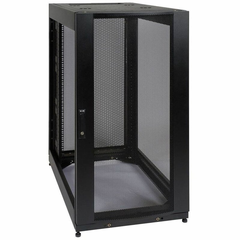 Tripp Lite by Eaton 25U SmartRack Standard-Depth Half-Height Server Rack Enclosure Doors and Side Panels - Thumbnail 4