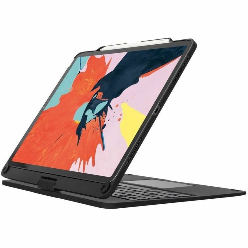 Targus VersaType THZ902US Keyboard/Cover Case for 12.9" Apple iPad Pro (5th Generation), iPad Pro (4th Generation), iPad Pro (3rd Generation) Tablet - Black - Thumbnail 2