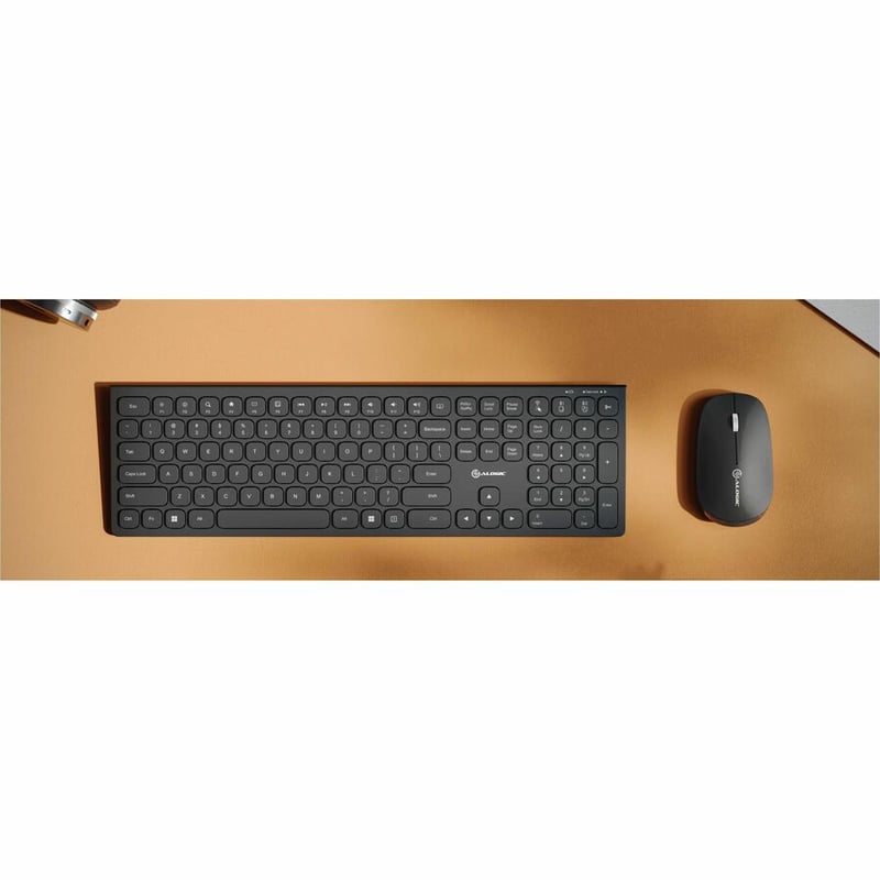 ECHELON USB-C RECHARGEABLE BLUETOOTH FULL SIZE KEYBOARD FOR US WIN (BLACK) + MOU - Thumbnail 5