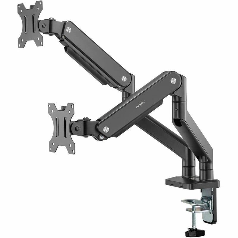 Rocstor ErgoReach Mounting Arm for Monitor - Black - Landscape/Portrait - Thumbnail 2