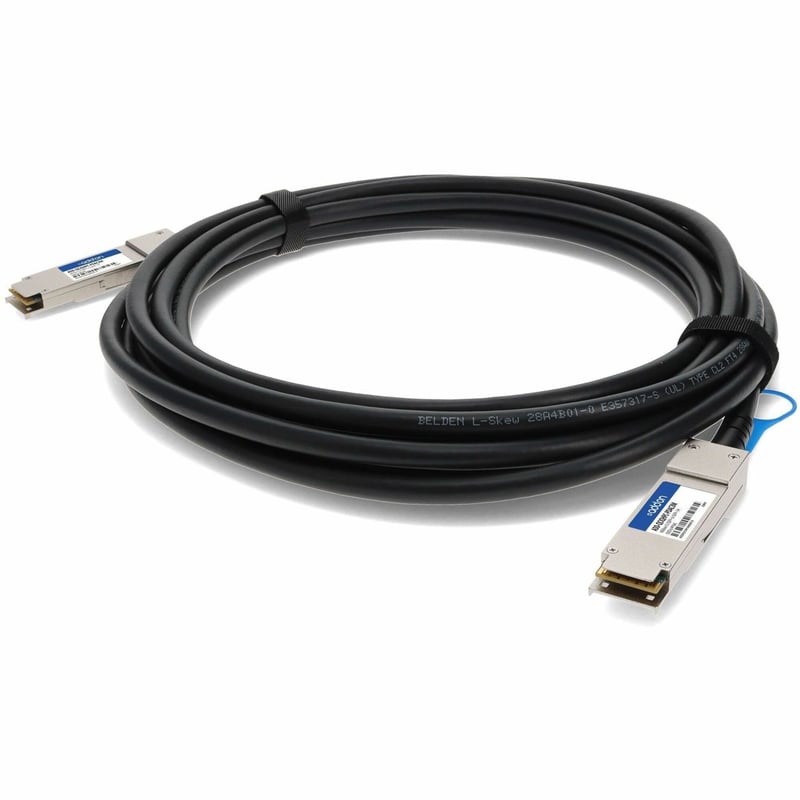 AddOn Cisco® QSFP-H40G-CU3M to HP® JG327A Compatible TAA Compliant 40GBase-CU QSFP+ to QSFP+ Direct Attach Cable (Passive Twinax, 3m) - Thumbnail 1