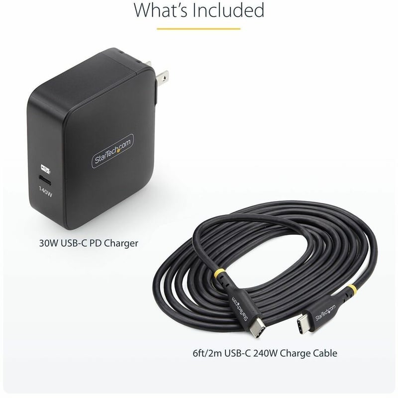 140W USB-C WALL CHARGER GAN POWER ADAPTER PORTABLE PD 3.1