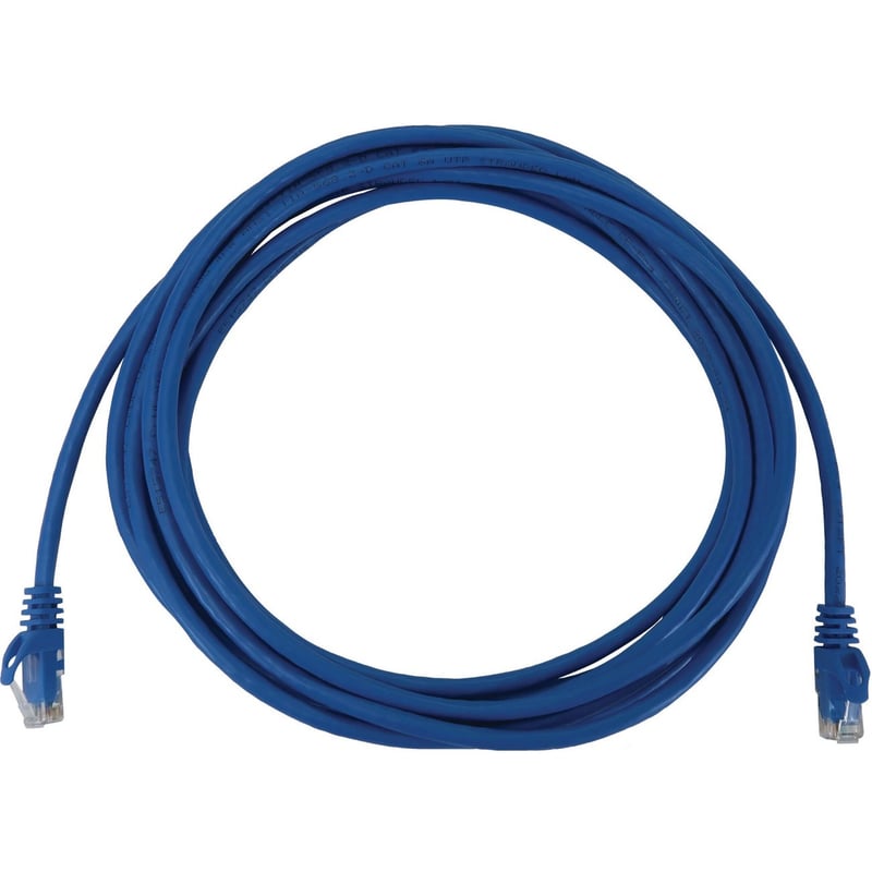Eaton Tripp Lite Series Cat6a 10G Snagless Molded UTP Ethernet Cable (RJ45 M/M), PoE, Blue, 10 ft. (3.1 m) - Thumbnail 1