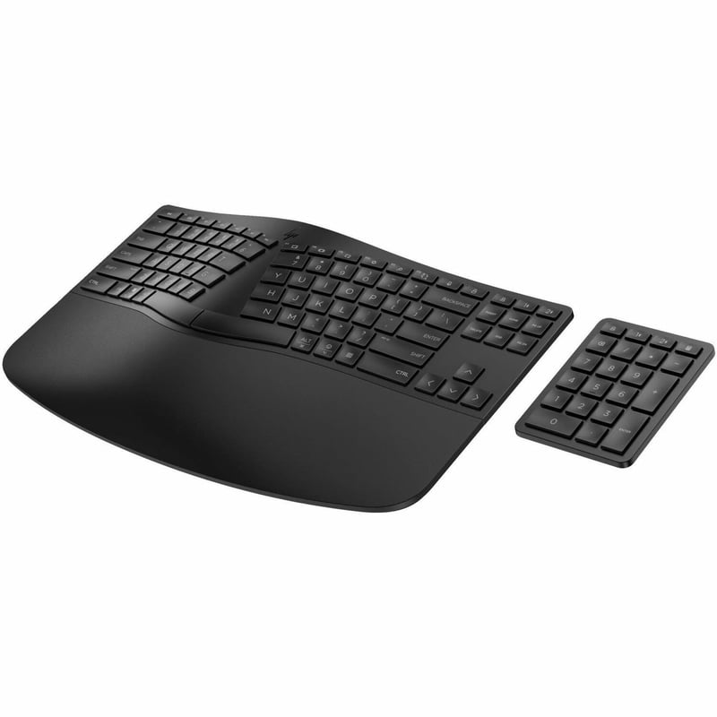 SMART BUY 965 BLK ERGONOMIC WL KBD - Thumbnail 1