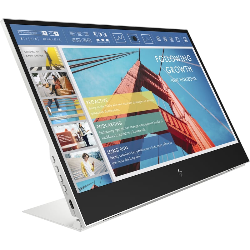 HP E14 G4 14" Class Full HD LCD Monitor - 16:9 - Silver - Thumbnail 1