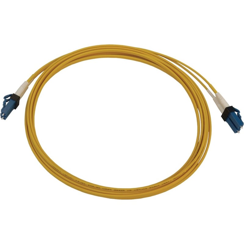 Eaton Tripp Lite Series 400G Duplex Singlemode 9/125 OS2 Switchable Fiber Optic Cable (LC/UPC M/M), LSZH, Yellow, 3 m (9.8 ft.) - Thumbnail 4