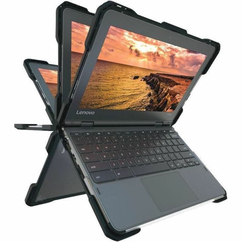 Rugged Hard Shell Case for Lenovo 300e / 300w & 500e / 500w Gen 3 Chrome & Windows (w/ Stylus Cutout) - Thumbnail 4