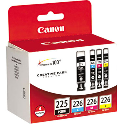 Canon 4530B008 Original Inkjet Ink Cartridge - Black, Cyan, Magenta, Yellow - 4 / Pack - Thumbnail 3