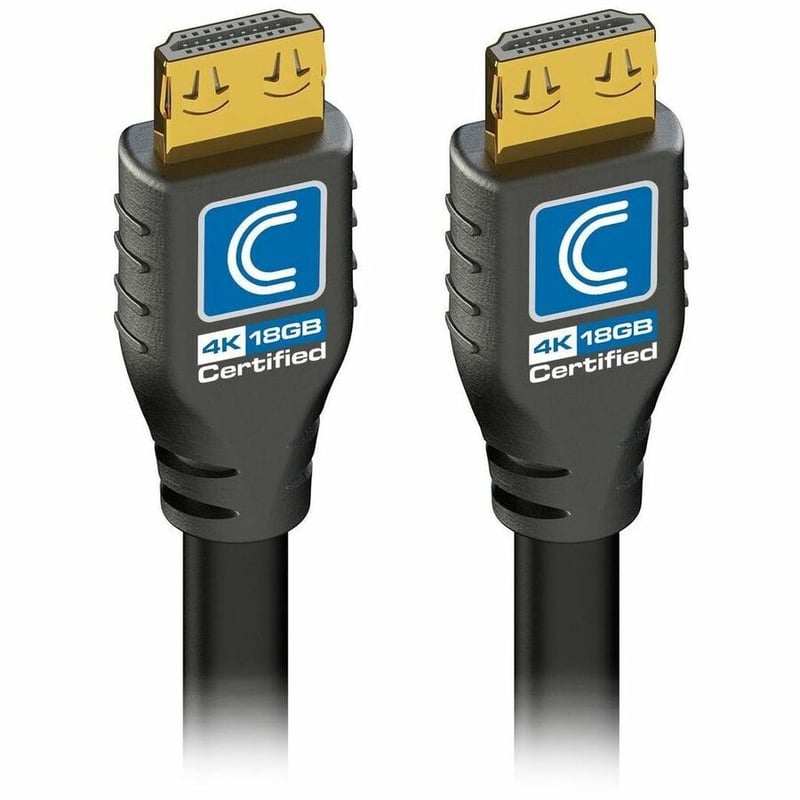 Comprehensive Pro AV/IT Certified 18Gb 4K High Speed HDMI Cable with ProGrip 15ft Black - Thumbnail 2