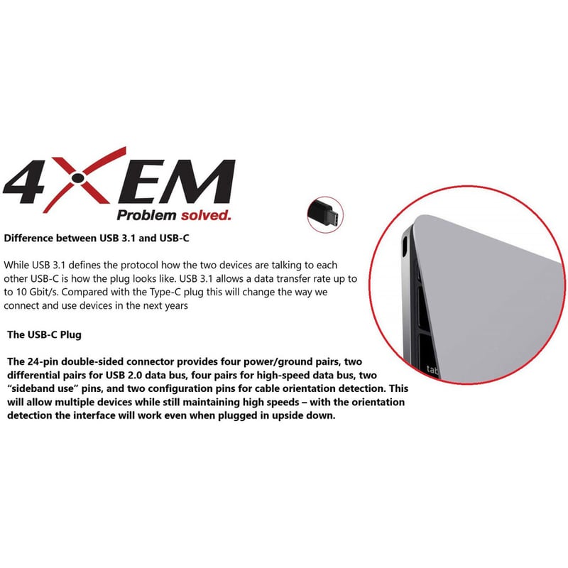 4XEM USB-C to DVI Adapter - Thumbnail 4