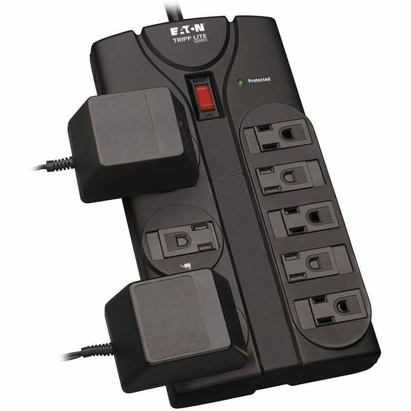 Tripp Lite by Eaton Protect It! 8-Outlet Surge Protector 8 ft. (2.43 m) Cord 1440 Joules Black Housing - Thumbnail 3
