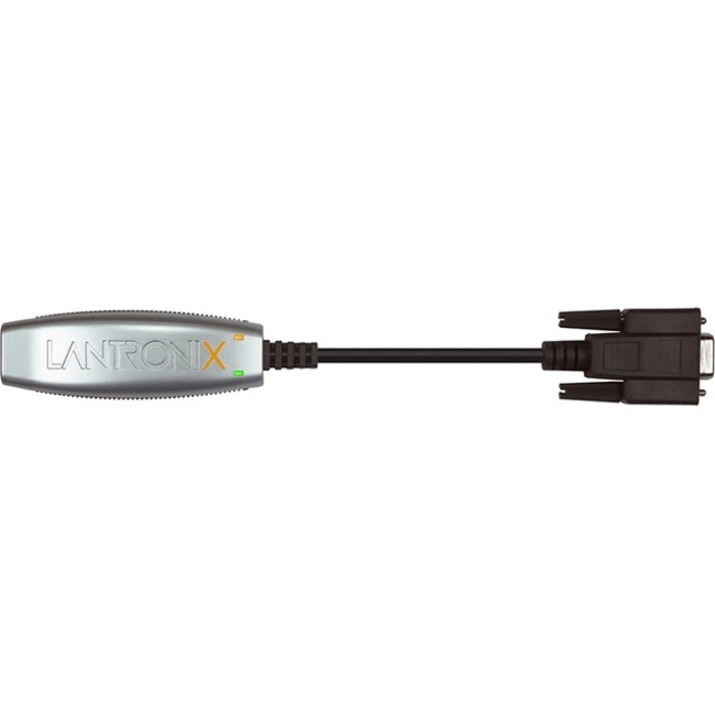 Lantronix Compact 1-Port Secure Serial (RS232/ RS422/ RS485) to IP Ethernet Device Server and Modbus Support (TCP; ASCII; RTU); Up to 256-bit AES encryption; International 110 - 240 VAC - Thumbnail 2