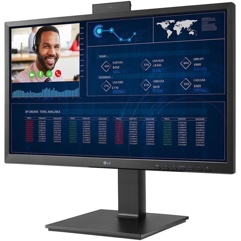 LG 24CQ651W-BP All-in-One Thin Client - Intel Pentium N6005 Quad-core (4 Core) 2 GHz - Black