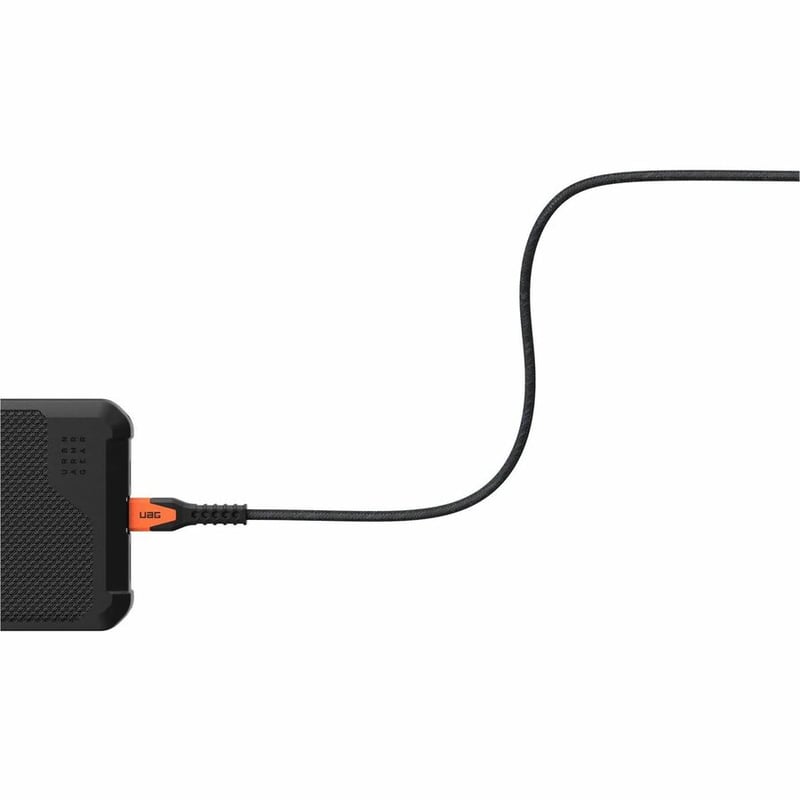 UAG 5FT CHARGING CABLE USB-C TO LIGHTNING - KEVLAR CORE- BLACK/ORANGE - Thumbnail 5