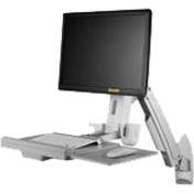 Amer Wall Mount for Flat Panel Display, Keyboard, CPU - TAA Compliant - Thumbnail 4