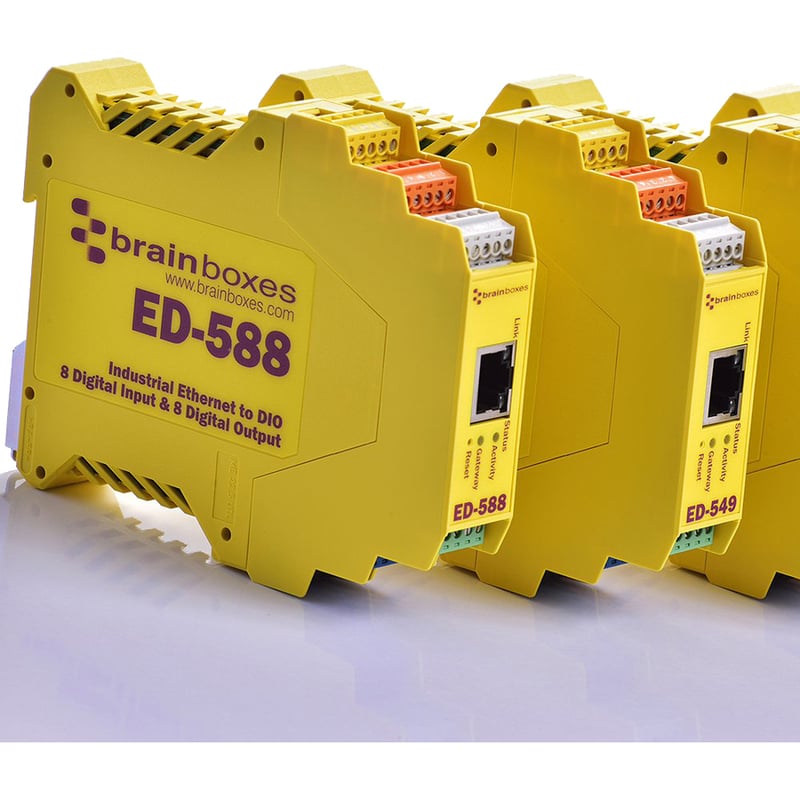 Brainboxes - Ethernet to 8 Digital Inputs and 8 Digital Outputs + RS485 Gateway - Thumbnail 4