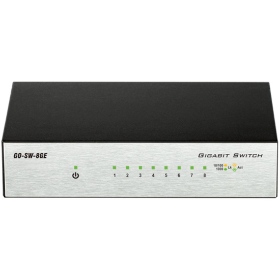 D-Link GO-SW-8GE 8-Port Gigabit Unmanaged Metal Desktop Switch - Thumbnail 5