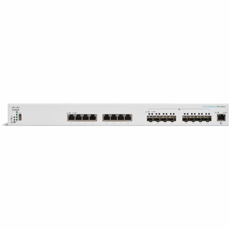 CISCO BUSINESS 350-16XTS MANAGED SWITCH REMANUFACTURED - Thumbnail 1